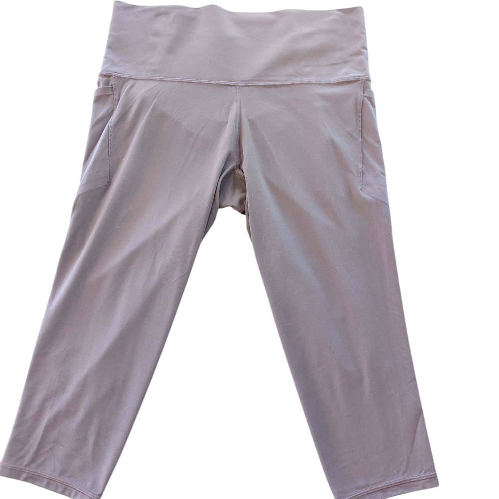 Athleta Women's Salutation Stash Pocket ll Capri Leggings BURNT ORANGE Size 1X